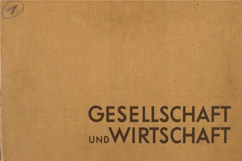 Cover of Gesellschaft und Wirtschaft : bildstatistisches Elementarwerk
