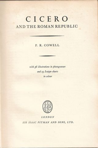 Cover of Cicero and the Roman Republic : Measure of the Ages